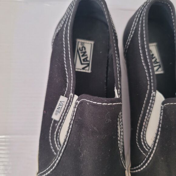 Vans Era Lo Pro Slip-on Shoes Women's Size 6 Men's 4.5 Black Fabric Canvas - Picture 3 of 10